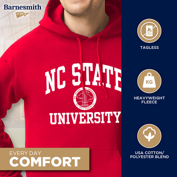 North Carolina State University Hooded Sweatshirt (Red)