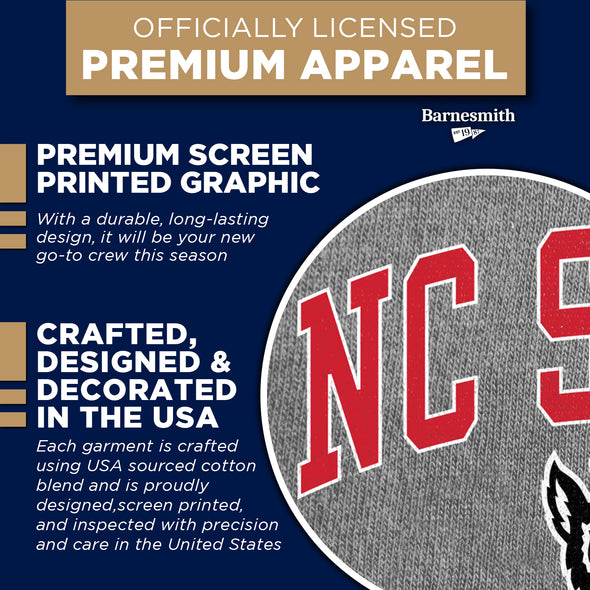 North Carolina State University Spirit Sweatshirt (Charcoal)
