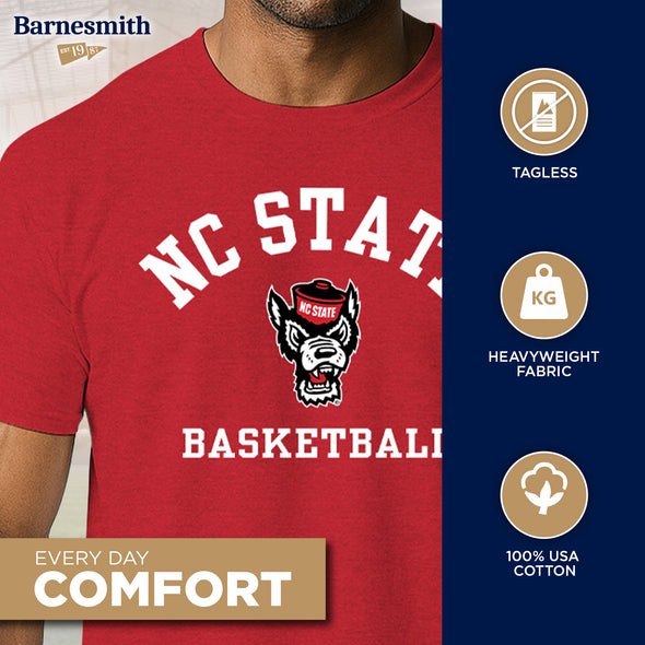 North Carolina State University Basketball T-Shirt (Red)