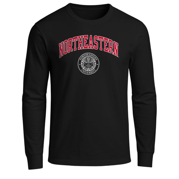Northeastern University Heritage Long Sleeve T-Shirt (Black)