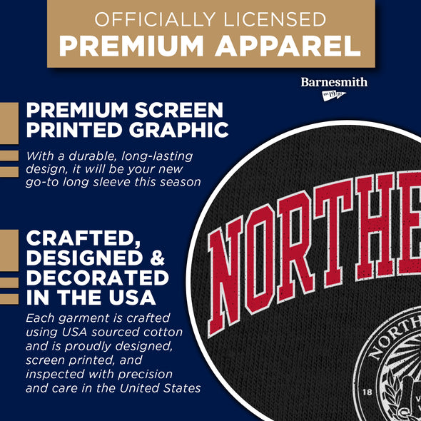 Northeastern University Heritage Long Sleeve T-Shirt (Black)