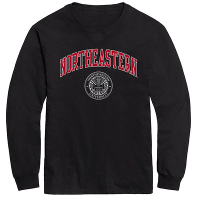 Northeastern University Heritage Long Sleeve T-Shirt (Black)