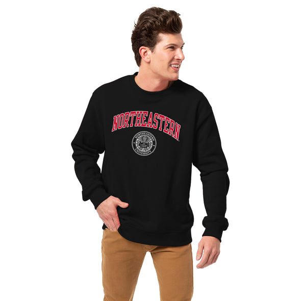 Northeastern University Heritage Crewneck Sweatshirt (Black)