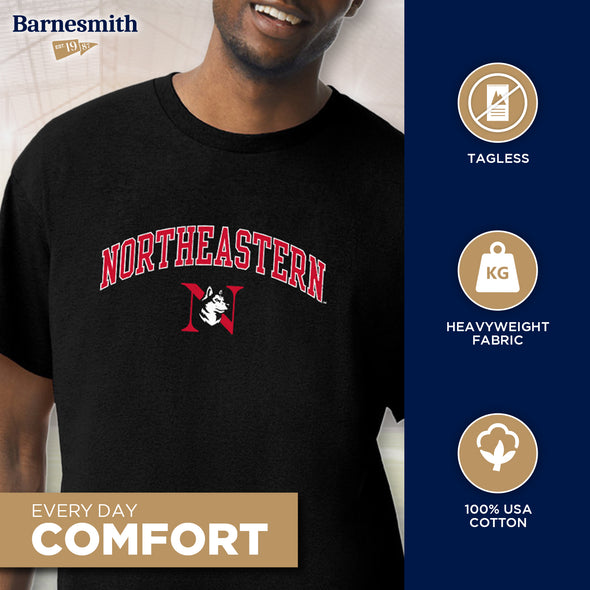 Northeastern University Spirit T-Shirt (Black)