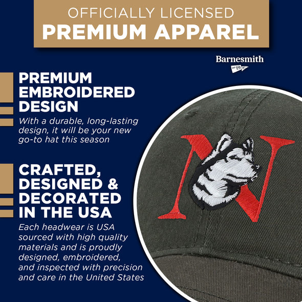 Northeastern University Spirit Baseball Hat One-Size (Black)