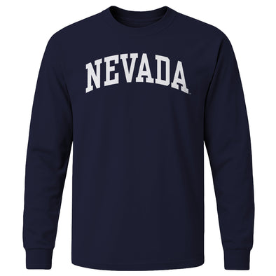 University of Nevada Reno Classic Long Sleeve T-Shirt (Navy)