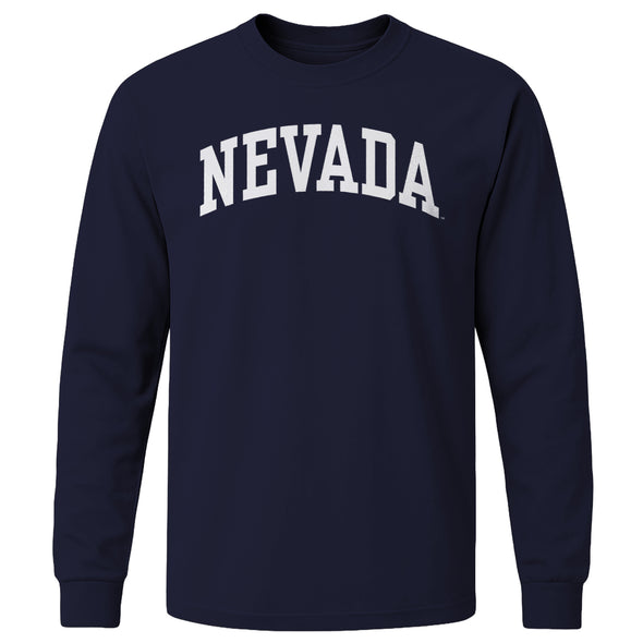 University of Nevada Reno Classic Long Sleeve T-Shirt (Navy)
