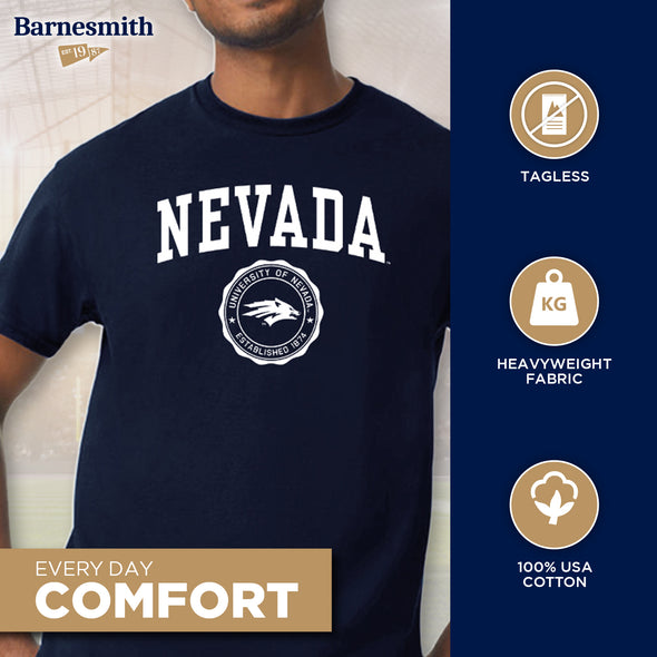 University of Nevada Reno Heritage T-Shirt (Navy)