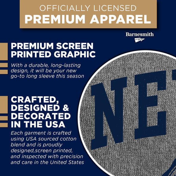University of Nevada Reno Heritage Long Sleeve T-Shirt (Charcoal Grey)
