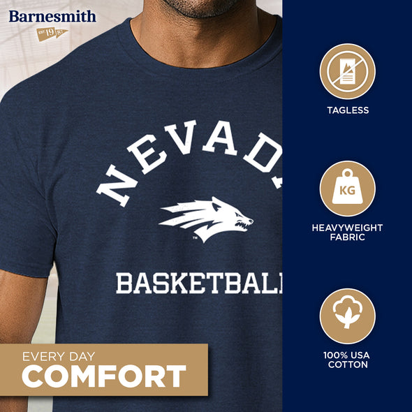 University of Nevada at Reno Basketball T-Shirt (Navy)