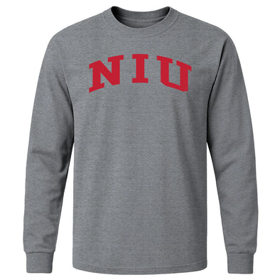 Northern Illinois University Classic Long Sleeve T-Shirt (Charcoal Grey)