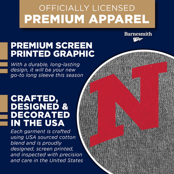 Northern Illinois University Classic Long Sleeve T-Shirt (Charcoal Grey)