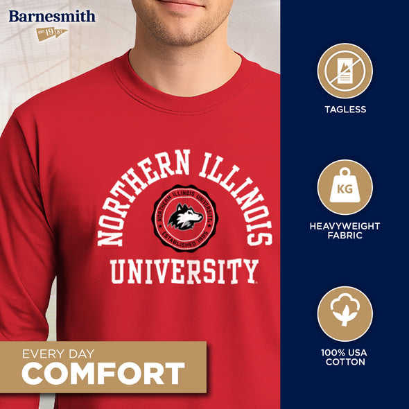Northern Illinois University Heritage Long Sleeve T-Shirt (Red)