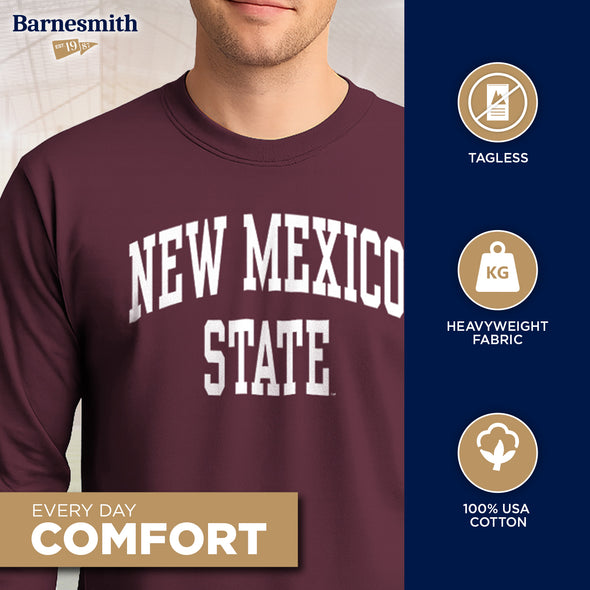New Mexico State University Classic Long Sleeve T-Shirt (Maroon)