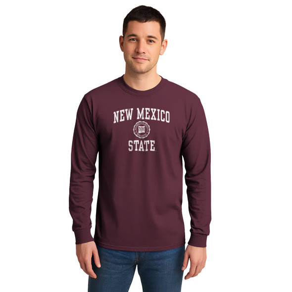 New Mexico State University Heritage Long Sleeve T-Shirt (Maroon)
