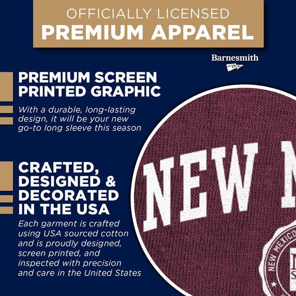 New Mexico State University Heritage Long Sleeve T-Shirt (Maroon)
