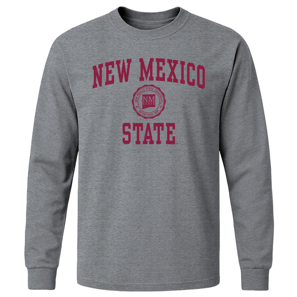 New Mexico State University Heritage Long Sleeve T-Shirt (Charcoal Grey)