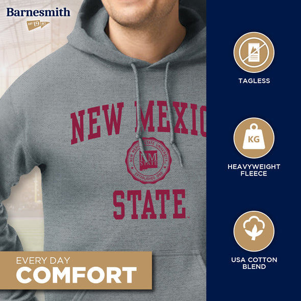 New Mexico State University Heritage Hooded Sweatshirt (Charcoal Grey)