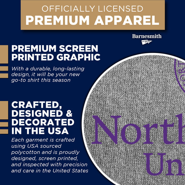 Northwestern University Heritage T-Shirt (Charcoal Grey)