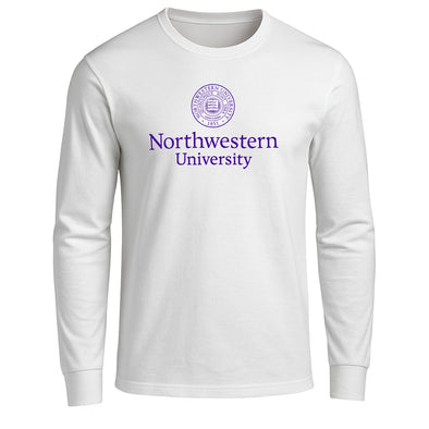 Northwestern University Heritage Long Sleeve T-Shirt (White)