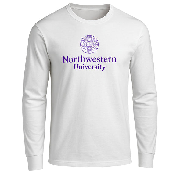 Northwestern University Heritage Long Sleeve T-Shirt (White)