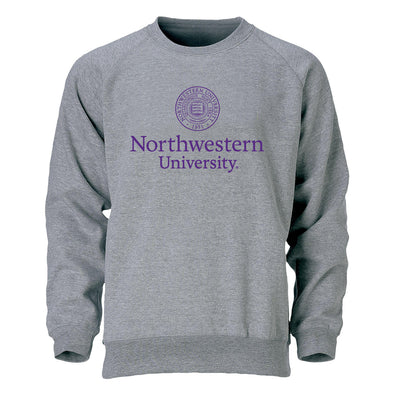 Northwestern University Heritage Crewneck Sweatshirt (Charcoal)