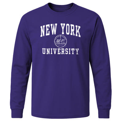 New York University Heritage Long Sleeve T-Shirt (Violet)