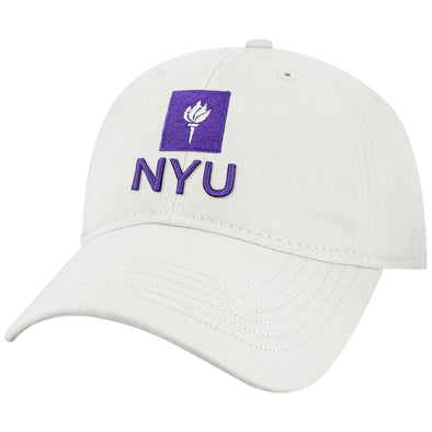 New York University Spirit Baseball Hat One-Size (White)