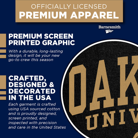 Oakland University Heritage Sweatshirt (Black)