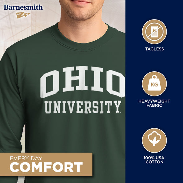 Ohio University Classic Long Sleeve T-Shirt (Hunter Green)