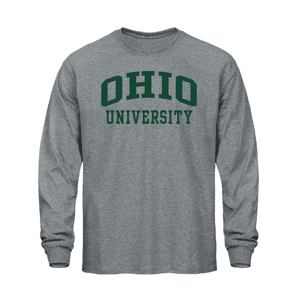 Ohio University Classic Long Sleeve T-Shirt (Charcoal Grey)