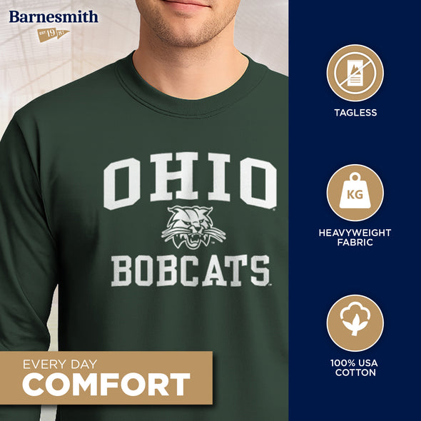 Ohio University Heritage Long Sleeve T-Shirt (Hunter Green)