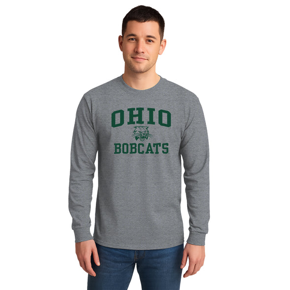 Ohio University Heritage Long Sleeve T-Shirt (Charcoal Grey)