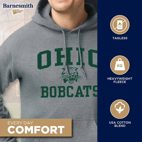 Ohio University Heritage Hooded Sweatshirt (Charcoal Grey)