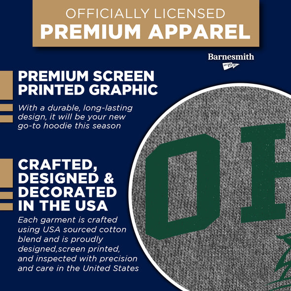 Ohio University Heritage Hooded Sweatshirt (Charcoal Grey)