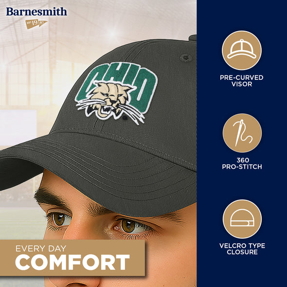 Ohio University Spirit Baseball Hat One-Size (Black)