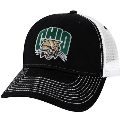 Ohio University Sideline Trucker Hat One-Size (Black/White)