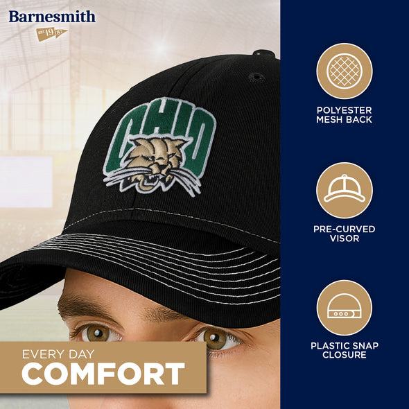 Ohio University Sideline Trucker Hat One-Size (Black/White)
