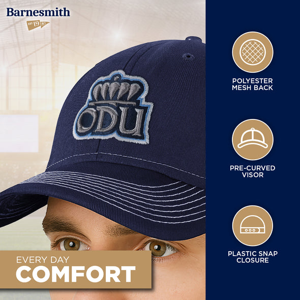 Old Dominion University Sideline Trucker Hat One-Size (Navy/White)