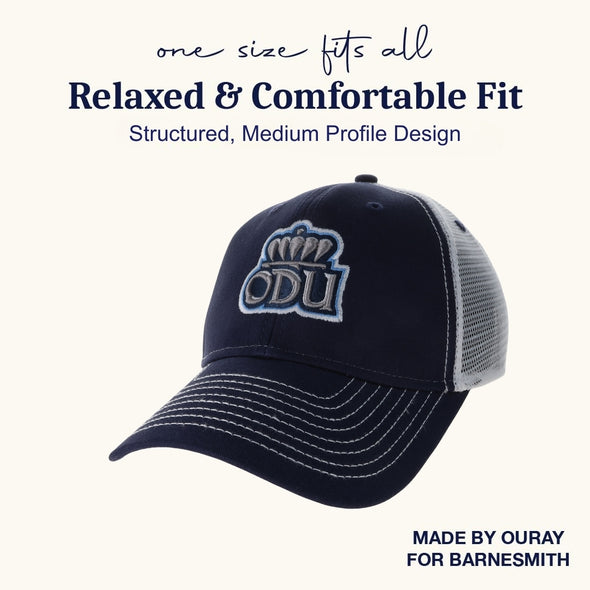 Old Dominion University Sideline Trucker Hat One-Size (Navy/White)