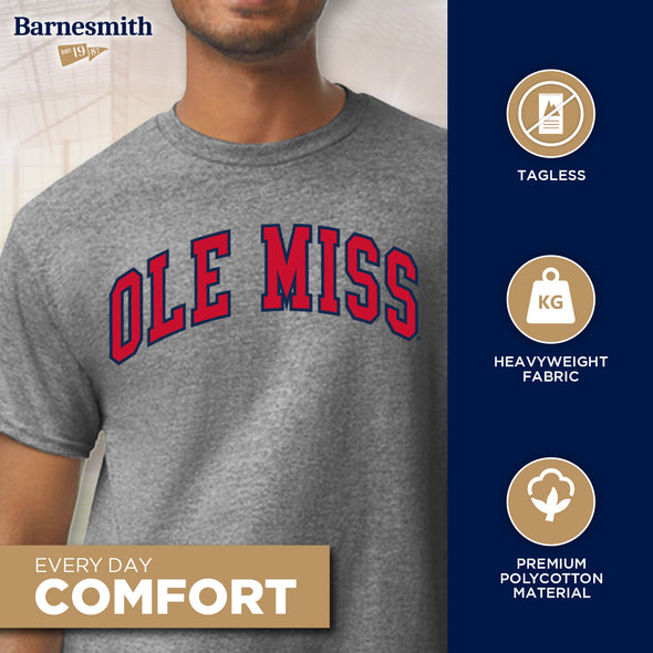 University of Mississippi Ole Miss Classic T-Shirt (Charcoal Grey)