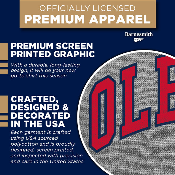 University of Mississippi Ole Miss Classic T-Shirt (Charcoal Grey)