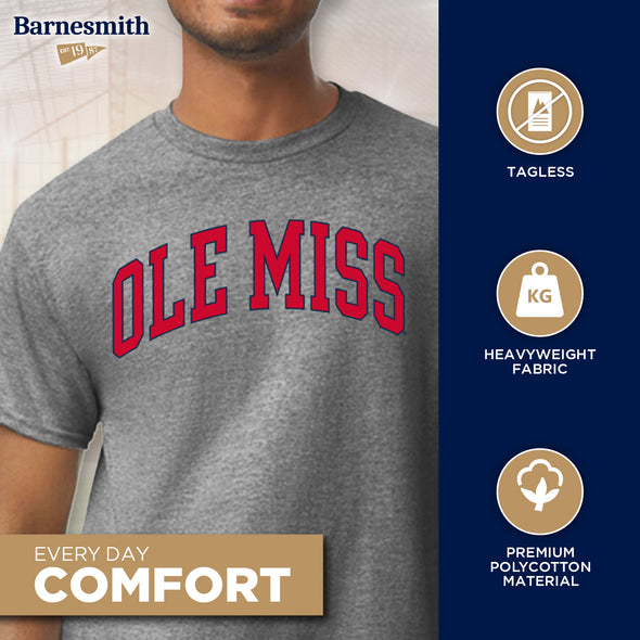 University of Mississippi Ole Miss Heritage T-Shirt (Charcoal Grey)