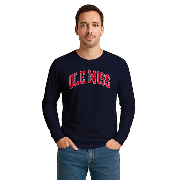 University of Mississippi Ole Miss Heritage Long Sleeve T-Shirt (Navy)