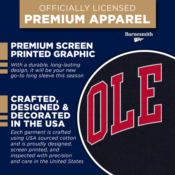 University of Mississippi Ole Miss Heritage Long Sleeve T-Shirt (Navy)