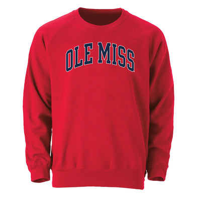 University of Mississippi Ole Miss Heritage Crewneck Sweatshirt (Red)