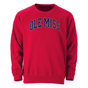 University of Mississippi Ole Miss Heritage Crewneck Sweatshirt (Red)