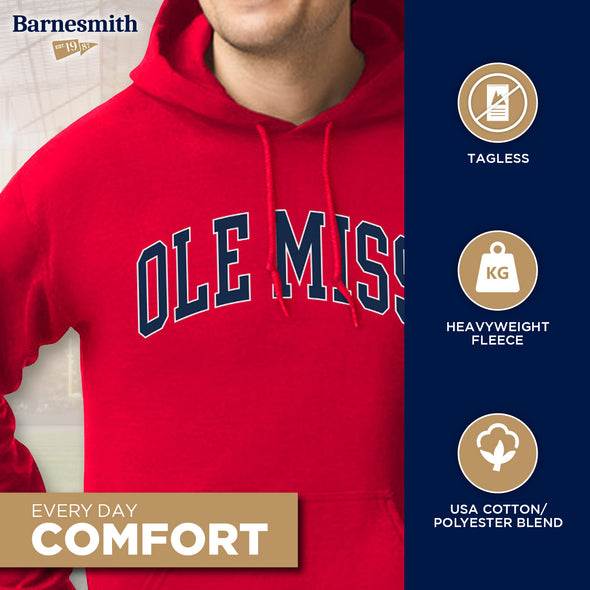 University of Mississippi Ole Miss Heritage Hooded Sweatshirt (Red)