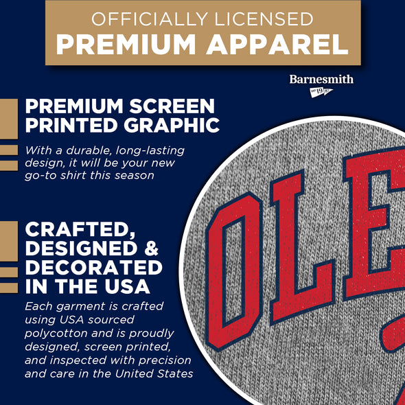 University of Mississippi Ole Miss Spirit T-Shirt (Charcoal Grey)