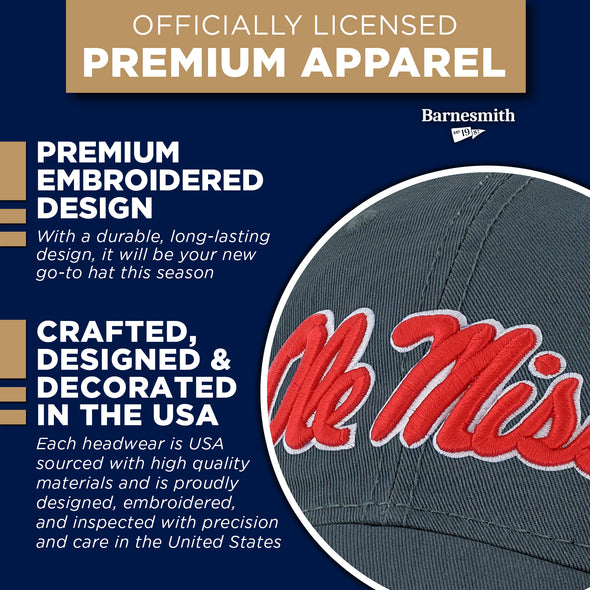 University of Mississippi Ole Miss Spirit Baseball Hat One-Size (Navy)